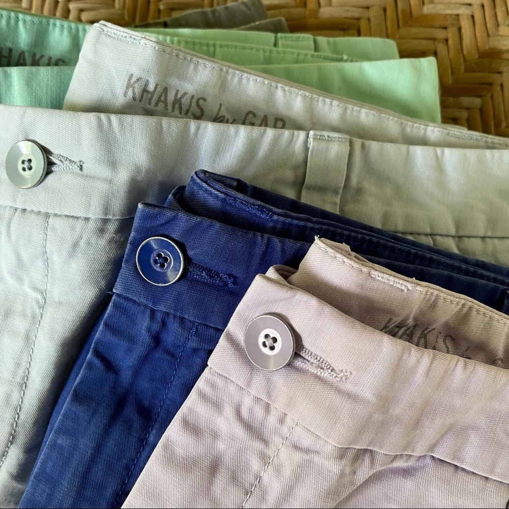 🩳 Khakis by GAP: Boyfriend Roll-Up Shorts 🌈 Multiple Colors 📏 Size 14